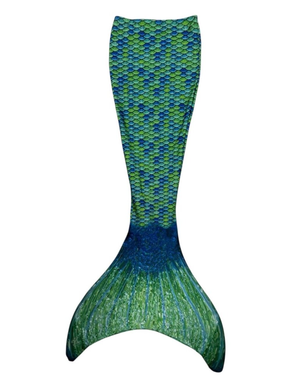 Fin Fun Mermaid Tail & Monofin Girl's 8 Aussie Green Blue